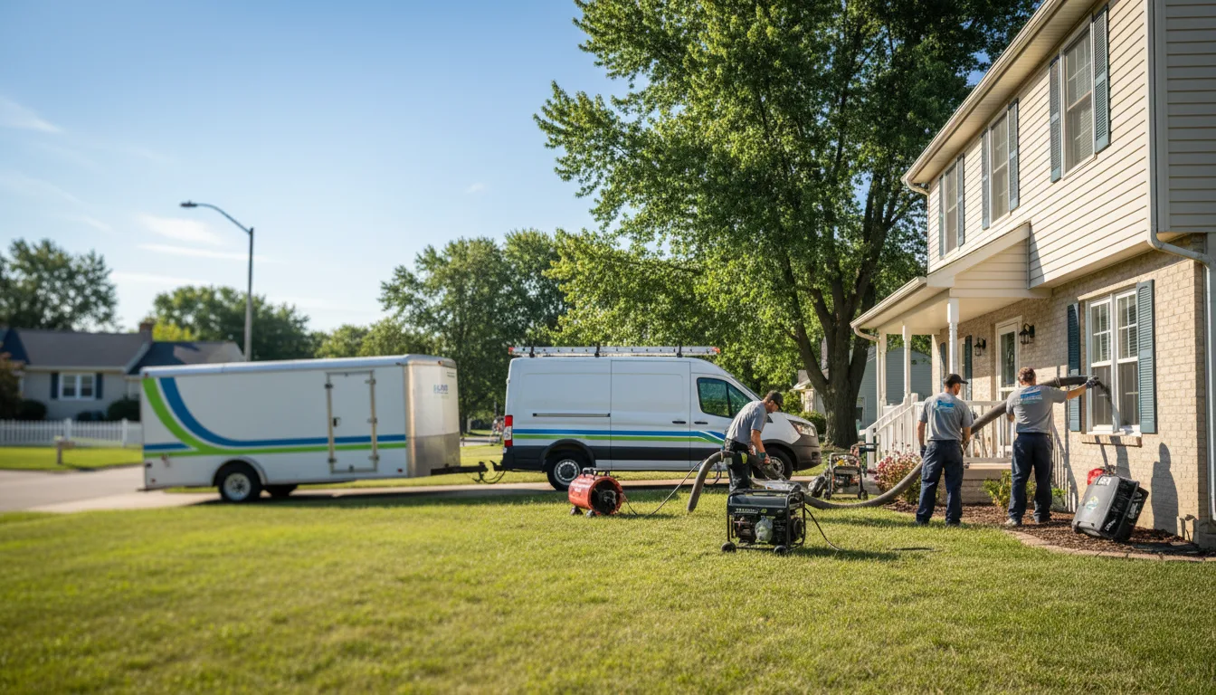 Flooded Basement Restoration And Cleanup With Repair in Cambridge, OH near me